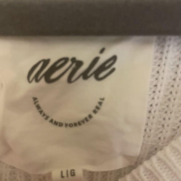 Aerie White Striped Sweater - Picture 2 of 2